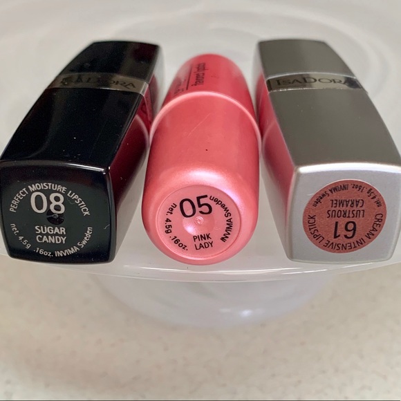 ISA DORA LIPSTICK💄SET OF 3 FULL SIZE COLORS NWOB - Picture 2 of 8